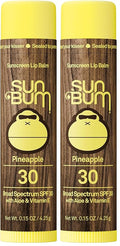 Sun Bum SPF 30 Sunscreen Lip Balm | Pineapple Flavor | Pack of 2 | Vegan and by SunBum
