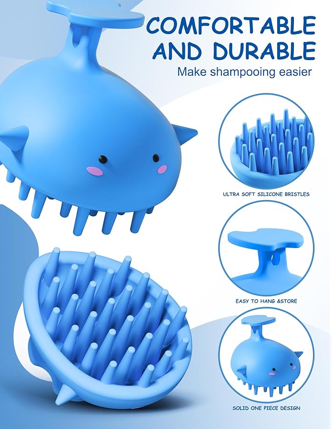 Scalp Massager Hair Growth Shampoo Brush, Silicone Scalp Scrubber Shower Scalp - Image 6