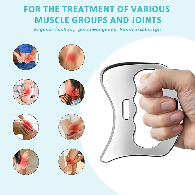 Stainless Steel Gua Sha Muscle Scraper Tool, Myofascial Scraping Tools - Image 2