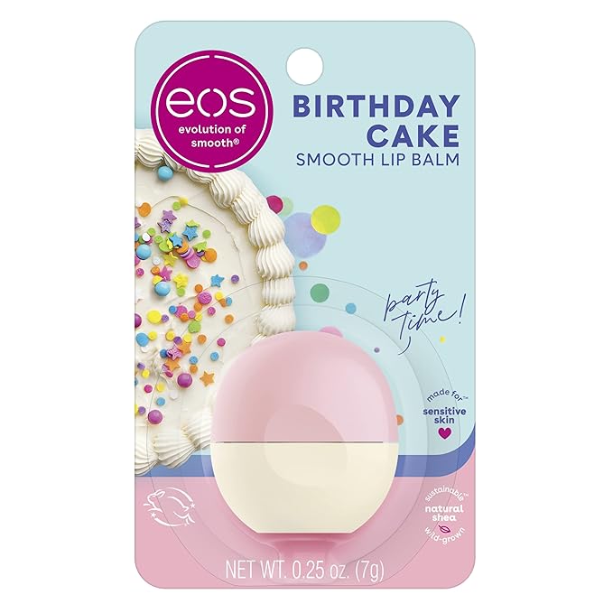 eos Shea Lip Balm, Birthday Cake | All-Day Moisture | 0.25 oz | Pack of 2 - Image 2