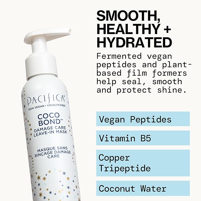 PACIFICA Beauty, Coco Bond Damage Care Leave-In Repair Mask Treatment, Dry & - Image 4