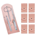 6 Sets Pack Travel Manicure Set Professional Nail Clipper Kit-5 Pieces by HANTEKAS