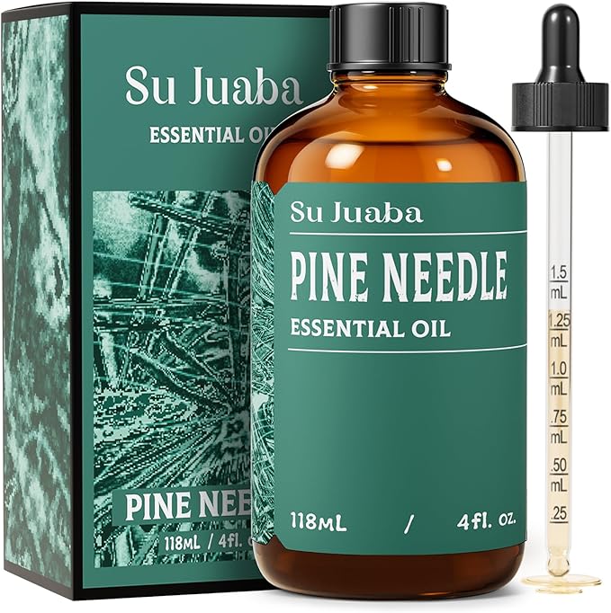SU JUABA 4 Fl Oz Pine Needle Essential Oil, 100% Natural Aromatherapy Oil by Unknown