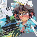 TRANSON Artist Mix Media Sketchbook Marker Pad, 8.3”x11.7” 40 Sheets A4 Art Papers, 80lb/120gsm for Painting, Drawing and Sketching