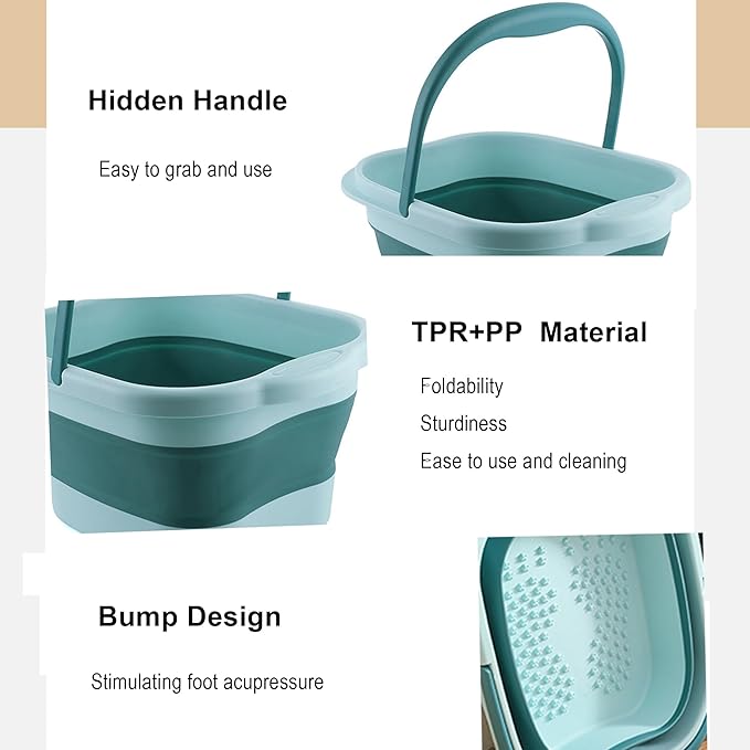 Foot Bath 15L Collapsible Foot Soak Tub - Image 6