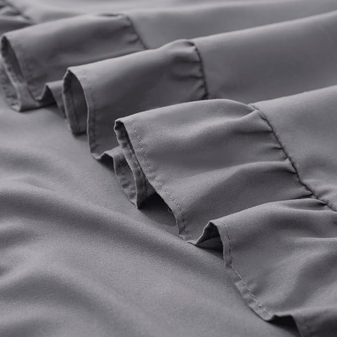 KKJIAF Ruffle Pillow Cases Standard Size Set of 2, Ruffled Pillow Covers - Image 6
