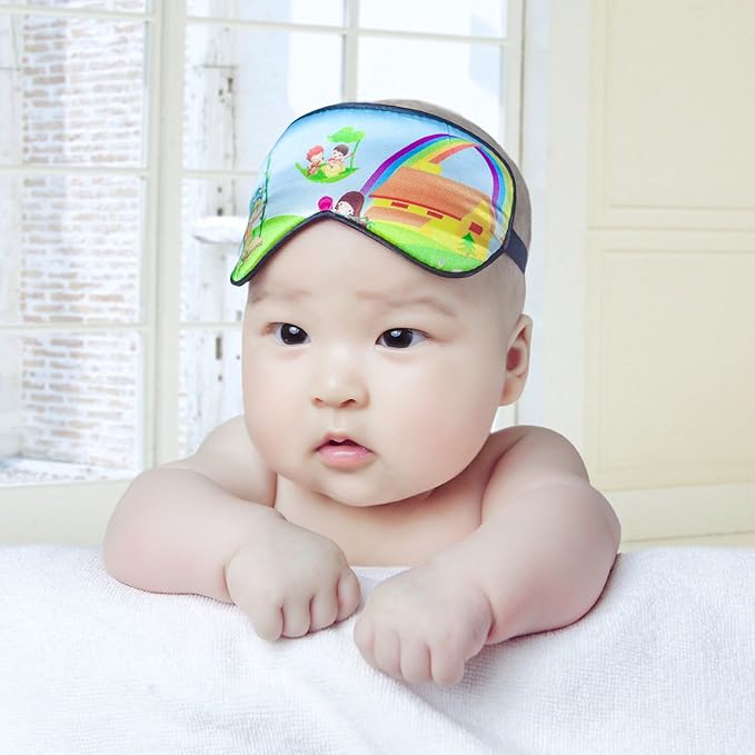 100% Natural Silk Sleep Eye Mask Kids, Cute Night Sleeping Mask - Image 3