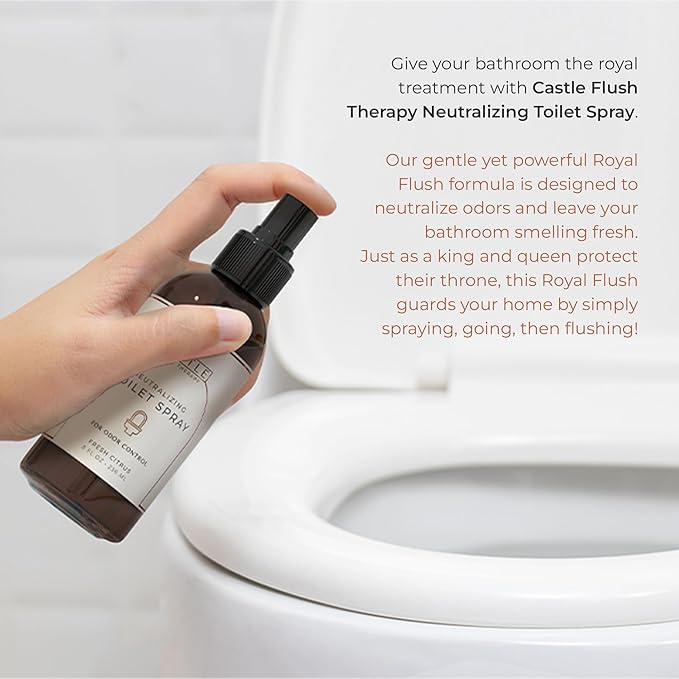 Castle Flush Therapy Neutralizing Toilet Spray | Odor Control: Mist Over the - Image 3