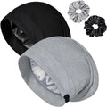 Satin Bonnet for Sleeping Night Cap, Adjustable Satin Lined Silk Bonnets Sleep by ROYBENS