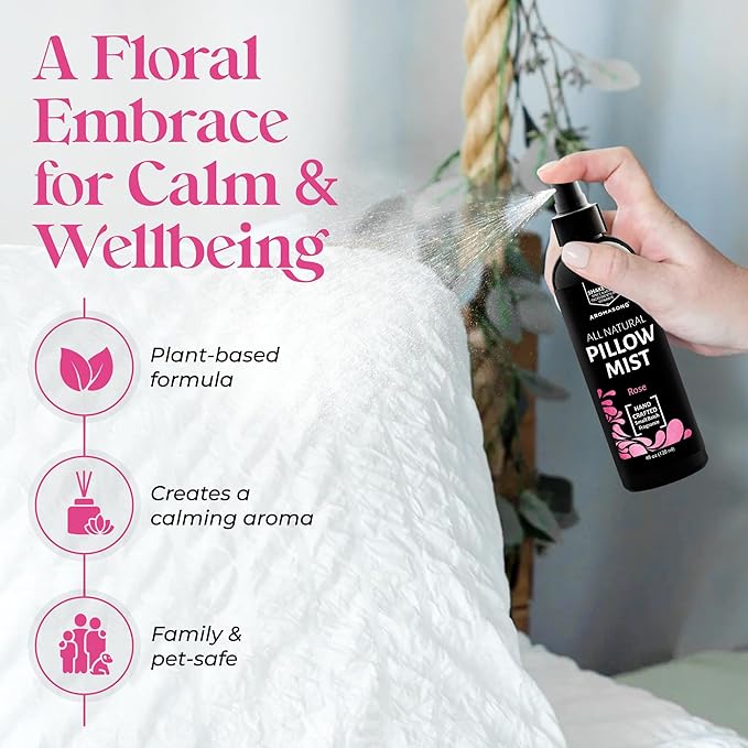 Aromasong Rose Pillow Spray for Sleeping - Image 4