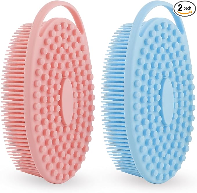 Silicone Body Scrubber 2 Pack Silicone Loofah Exfoliating Body Scrubber Soft by Unknown