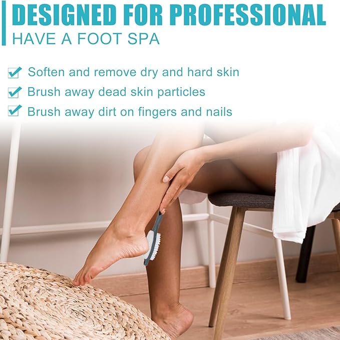 Foot File Callus Remover-2 Pcs 4 in 1 Foot Scrubber Dead Skin Remover - Image 5