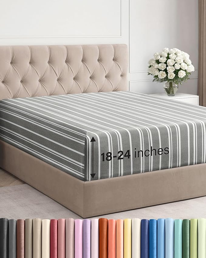 Extra Deep Cal King Fitted Sheet by CGKUnlimited