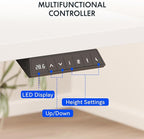 FLEXISPOT EN2 Whole-Piece Standing Desk with Clamp Power Strip, 40 x 24 Electric Stand Up Height Adjustable Desk with Cable Management (Black Frame + White Top, 2 Packages)