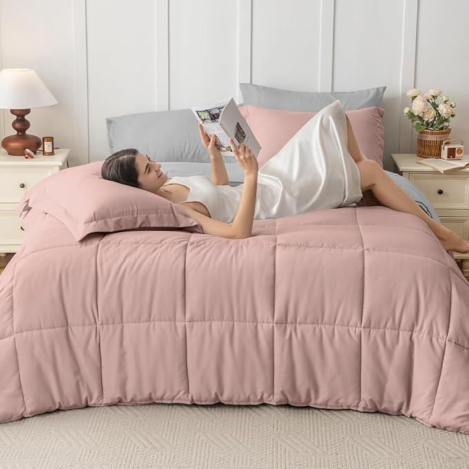 JOLLYVOGUE California King Comforter Set, Ultra-Soft Bed in a Bag Cal King Size - Image 7