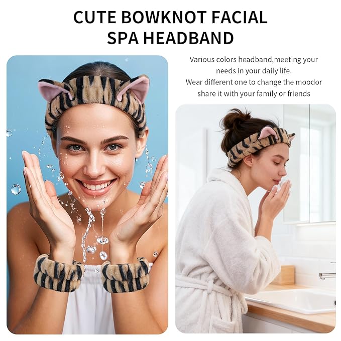 PERFECTSIGHT 2 Pack Cute Animal Headbands - Image 4