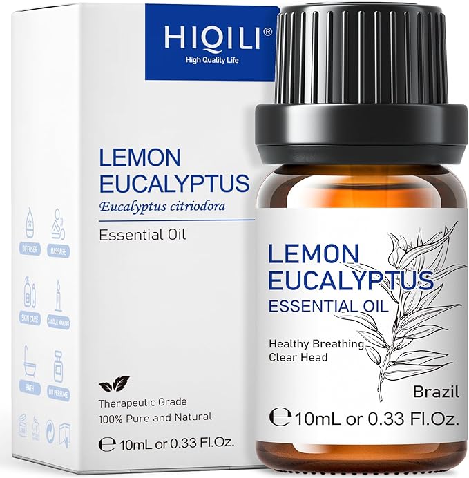 HIQILI Lemon Eucalyptus Oil, for Spary, 100% Pure Natural by HIQILI