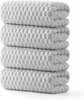 REDKISS 4 Pack Gray Microfiber Bath Towels by REDKISSOnline