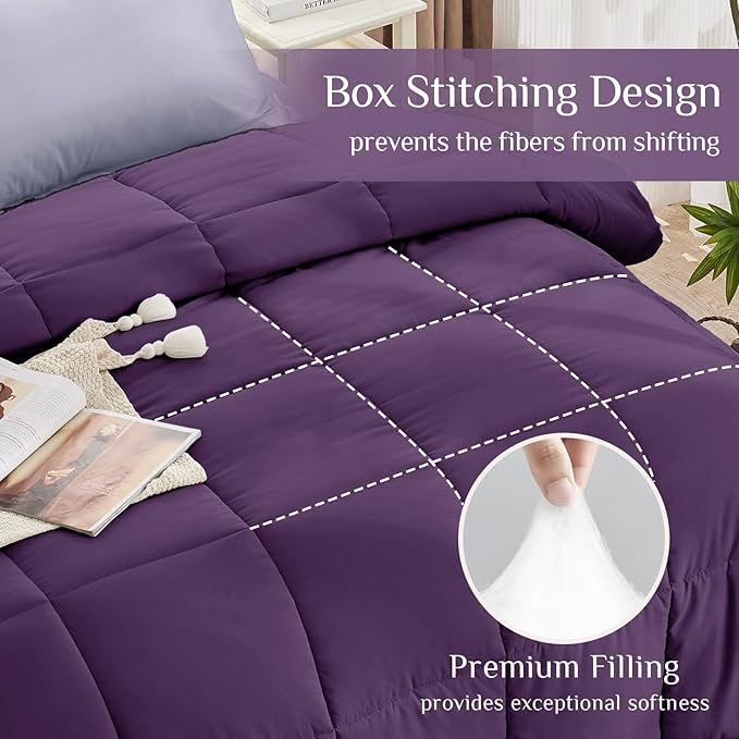 JOLLYVOGUE California King Comforter Set, Ultra-Soft Bed in a Bag Cal King Size - Image 3
