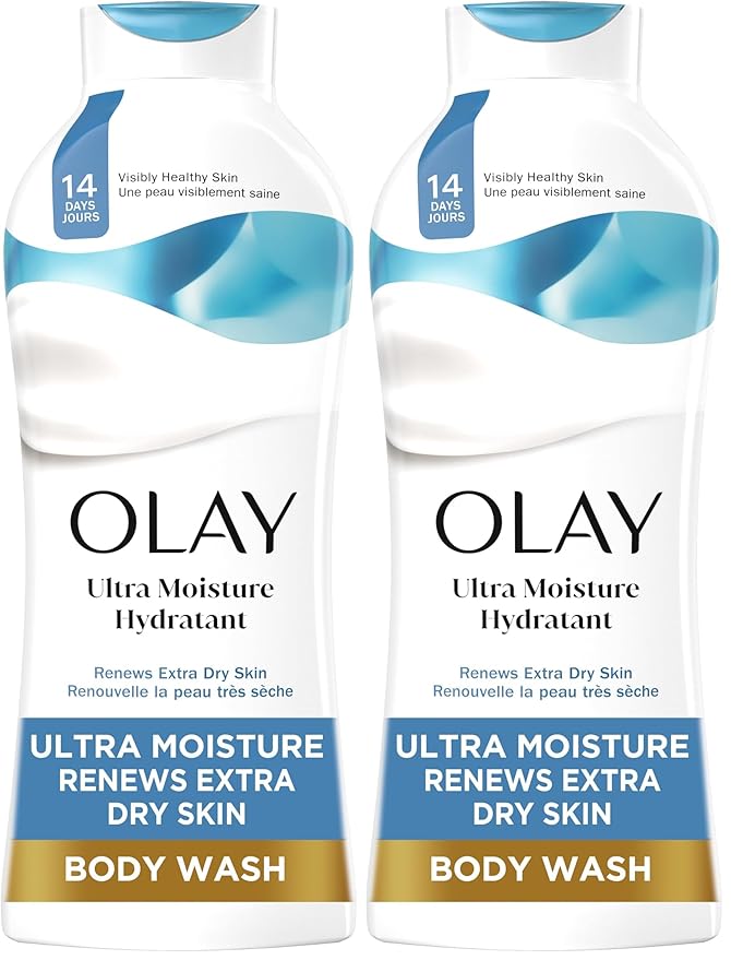 Olay Body Wash for Women, Ultra Moisture, For Extra Dry Skin, 24hr Moisturizing by Olay
