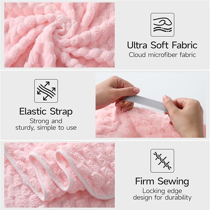 REDKISS 2 Pack Microfiber Hair Towels - Image 6