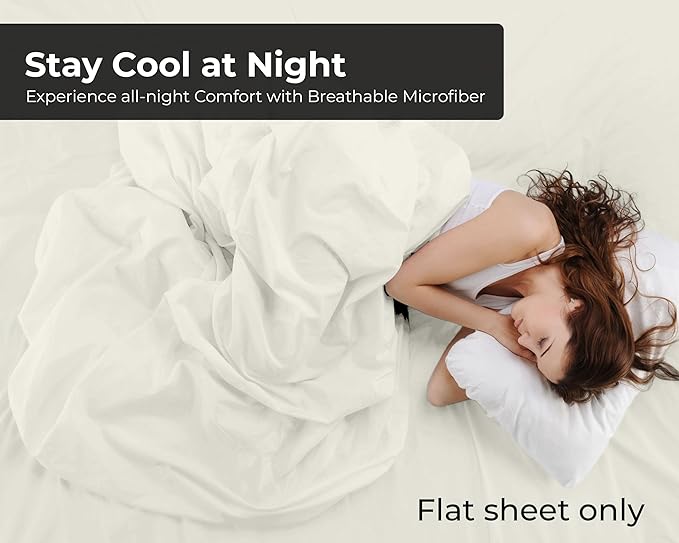 Royale Linens Twin Flat Sheet - Image 3