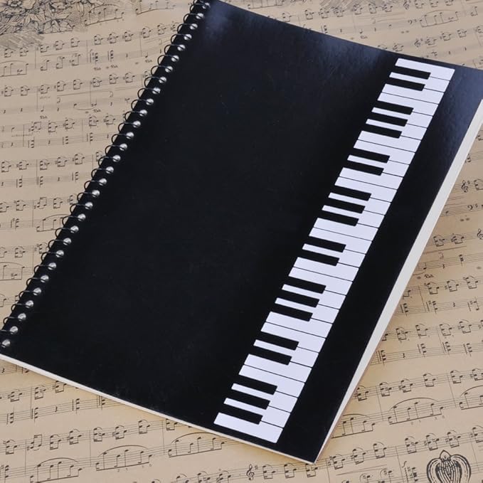 PUNK Blank Sheet Music Composition Notebooks 100 Pages Stave Notebook,Musical Notation Staff Notebook,Music Manuscript Paper