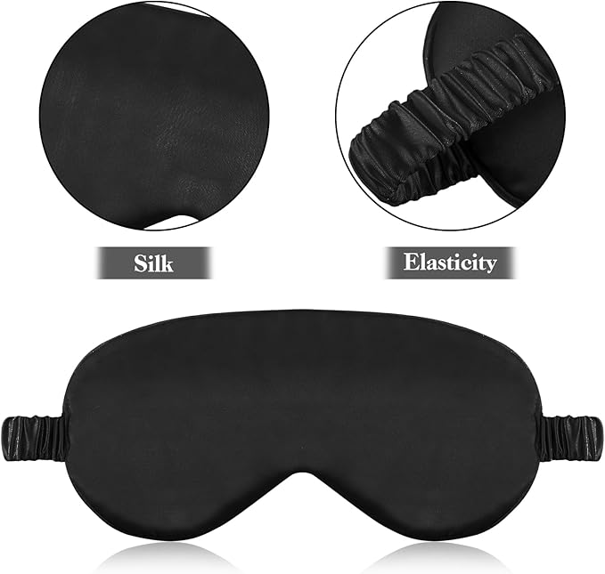 2 Pack Sleep Mask Silk Eye Mask Cover - Image 3