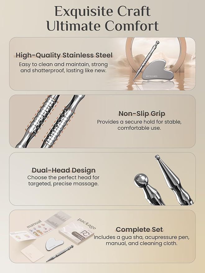 Rena Chris Acupuncture Pen, Manual Reflexology Tools - Image 3