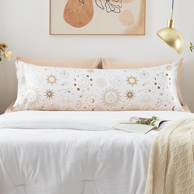 EXQ Home Satin Body Pillow Pillowcase Super Soft Silk Pillowcase, Body Pillow - Image 3