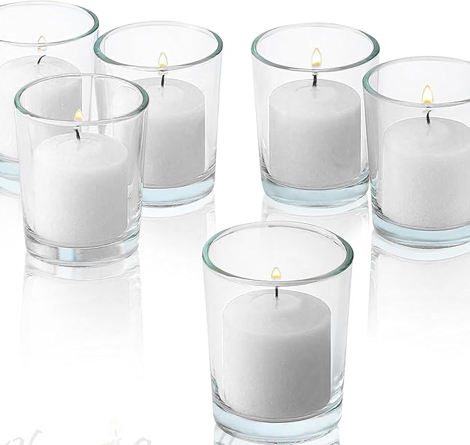 White Jasmine Scented Votive Candles, Scented 10 Hour Burn Time - Image 8