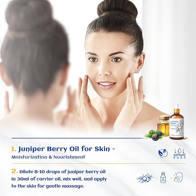 HIQILI 100ML Juniper Berry Essential Oil, 100% Pure Natural Undiluted Premium - Image 3