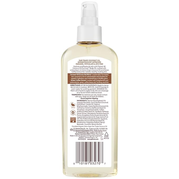 Palmer's Coconut Oil Formula Body Oil, Body Moisturizer - Image 2