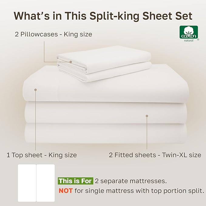 California Design Den Split King Sheet Set - Image 4