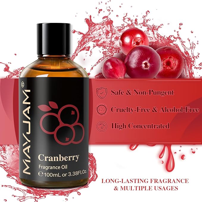 MAYJAM 100ML/3.38FL.OZ Cranberry Fragrance Oils - Image 3