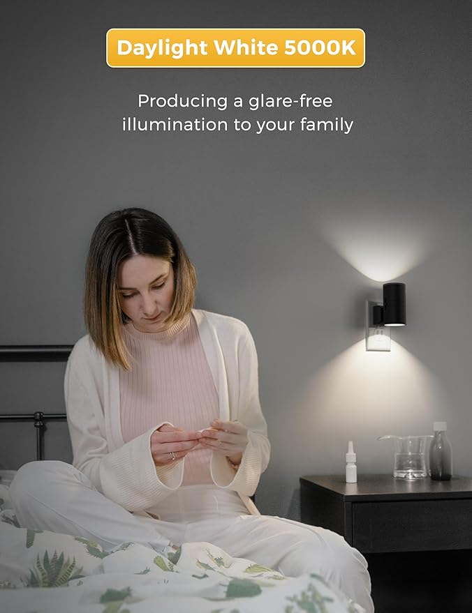 L LOHAS LED Bright Night Light, Night Lights Plug into Wall, 5000K Daylight - Image 5