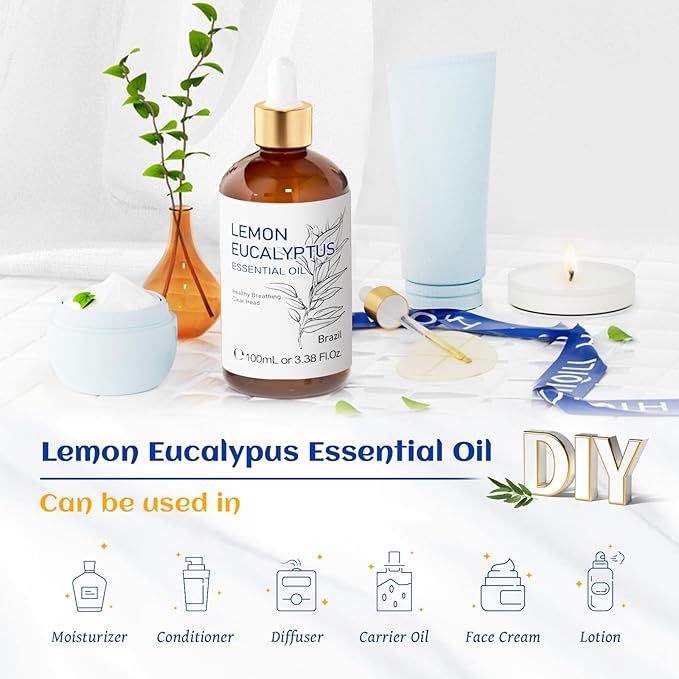 HIQILI Lemon Eucalyptus Oil, for Spary, 100% Pure Natural - Image 5