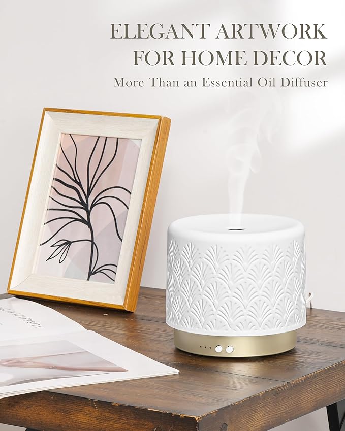 Essential Oil Diffuser - 280ml Ceramic Diffuser - Image 6