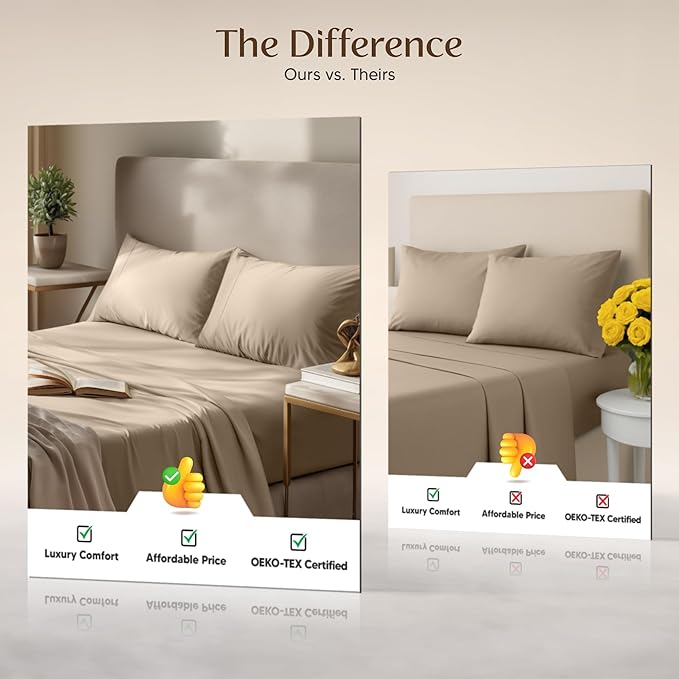 Utopia Bedding Twin Sheet Set – 3 Piece Bed Sheets - Image 6