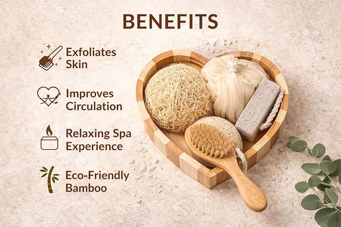 Essentials Spa Gift Set for Women, Heart Shaped Self Care Gift, Relaxation Bath - Image 5