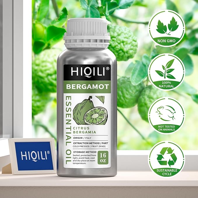 HIQILI Bergamot Essential Oil for Diffuser, 100% Pure & Natural - Image 6