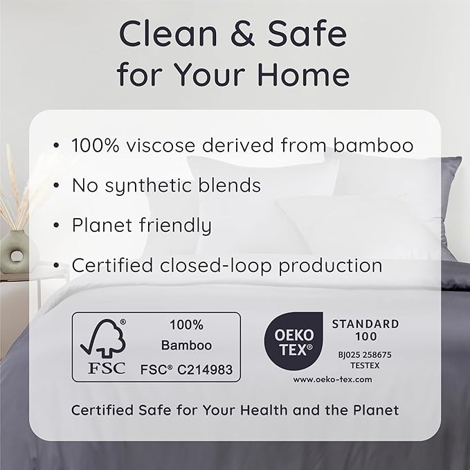 Bambaw 100% Viscose Derived from Bamboo Pillowcases King Size – Set of 2 King - Image 6
