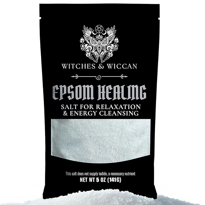 Epsom Salt for Healing, Relaxation & Energy Cleansing – Natural Magnesium-Rich by WitchesandWiccan