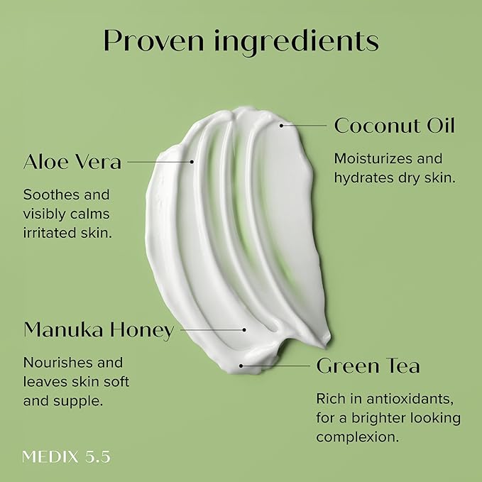 Medix 5.5 Men & Women Coconut Body Lotion + Manuka Honey Cream | Natural - Image 3