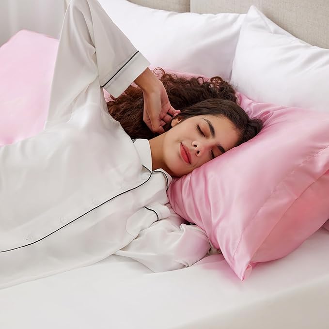 Love's cabin Satin Pillowcase Set of 2 Standard Size 20x26, Cooling Pillow - Image 2