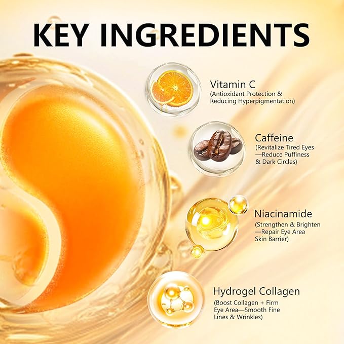 Under Eye Patches with Vitamin C & Caffeine 30 Pairs - Image 3