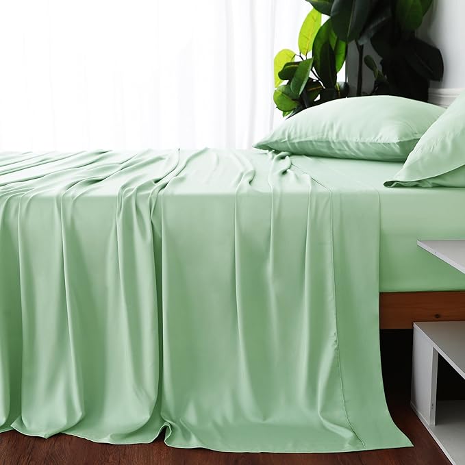Bamboo Viscose Flat Sheets Only, Sateen Weave Full Size Flat Sheet Only - Image 4