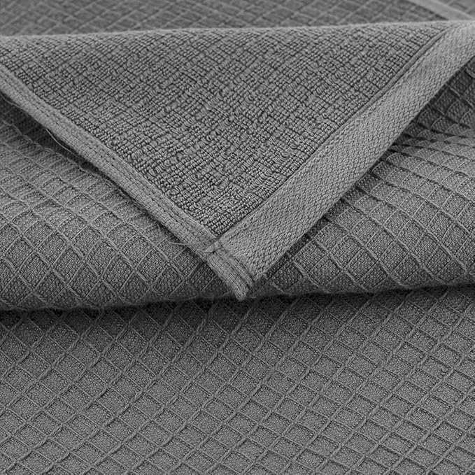 CASA COPENHAGEN Wafffle 4Pcs 100% Egyptian Cotton Large Designer Towels Gift - Image 2