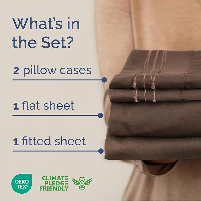 Queen Size 4 Piece Sheet Set - Image 2