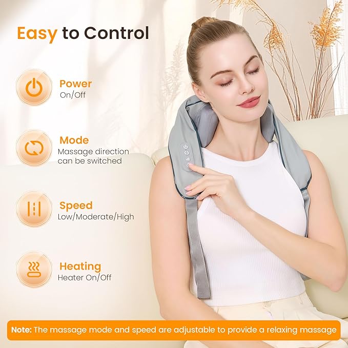 4D Wireless Deep Tissue Kneading Neck Massager - Image 3